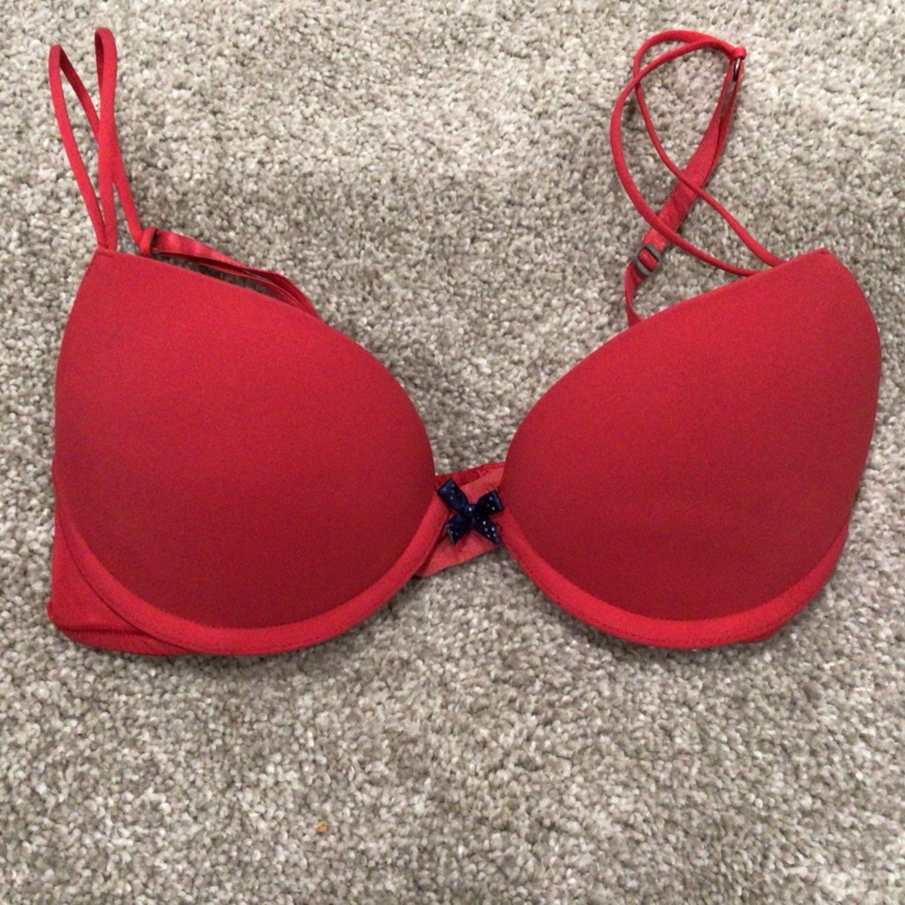 Red Push up bra